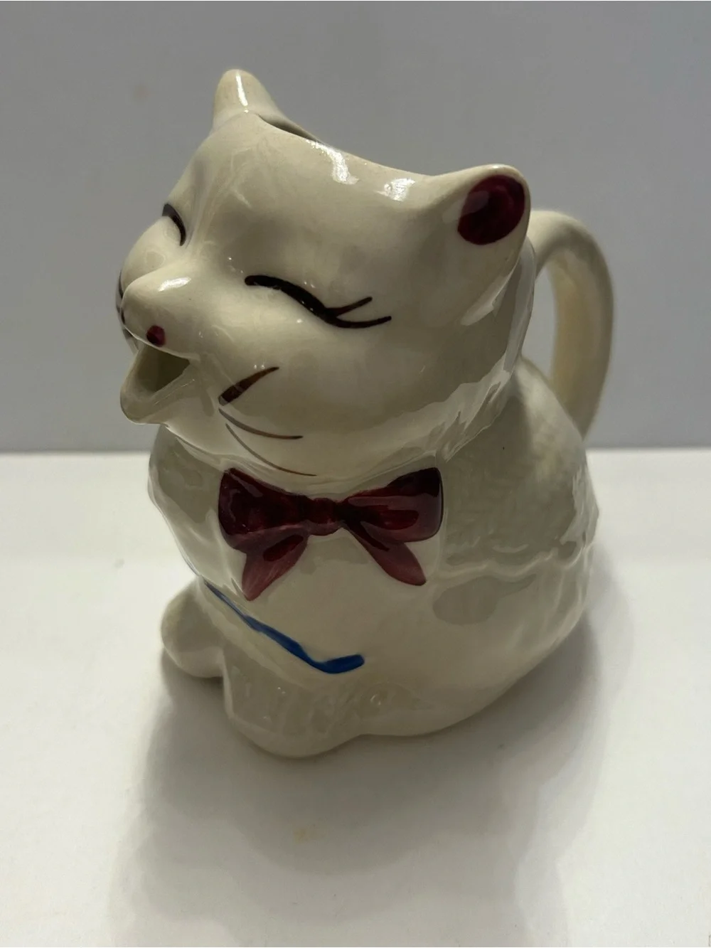 Vintage Creamer Ceramic Cat Puss’n Boots USA Shawnee Pottery